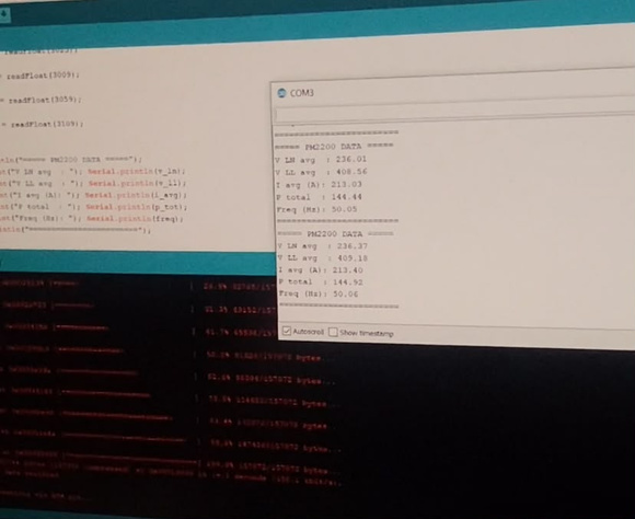 Akuisisi data Schneider PM220 melalui ESP32
